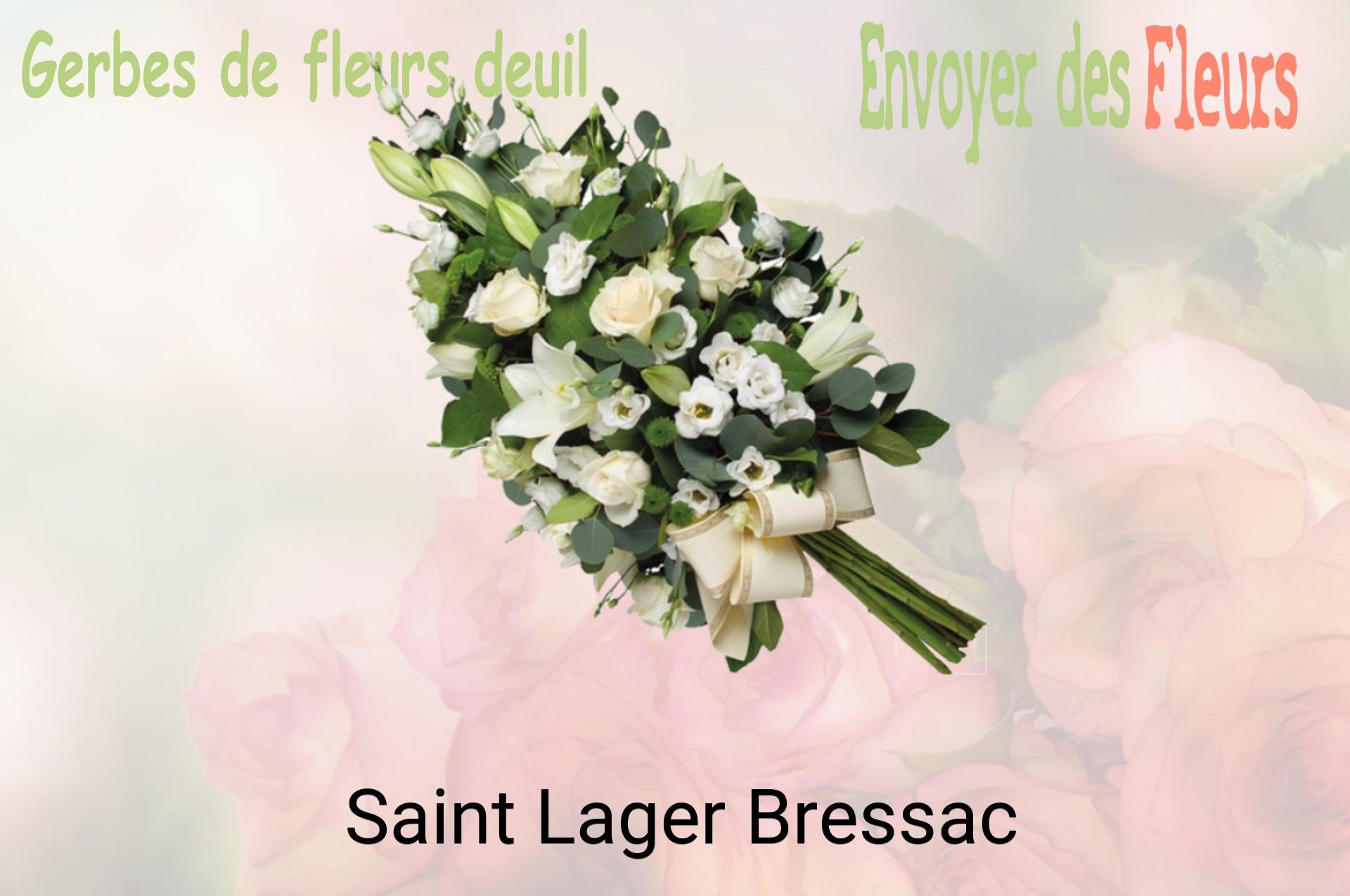 Gerbe de fleurs de deuil livrée à Saint-Lager-Bressac